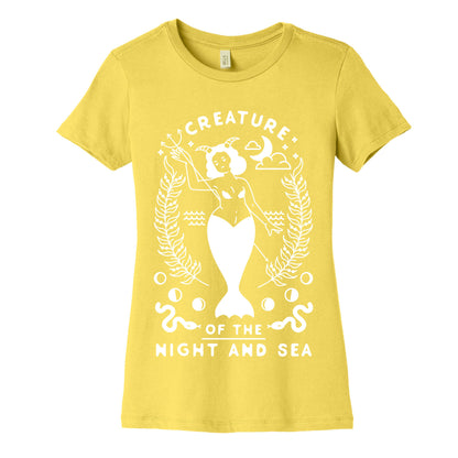 Creature of the Night and Sea Women's Cotton Tee