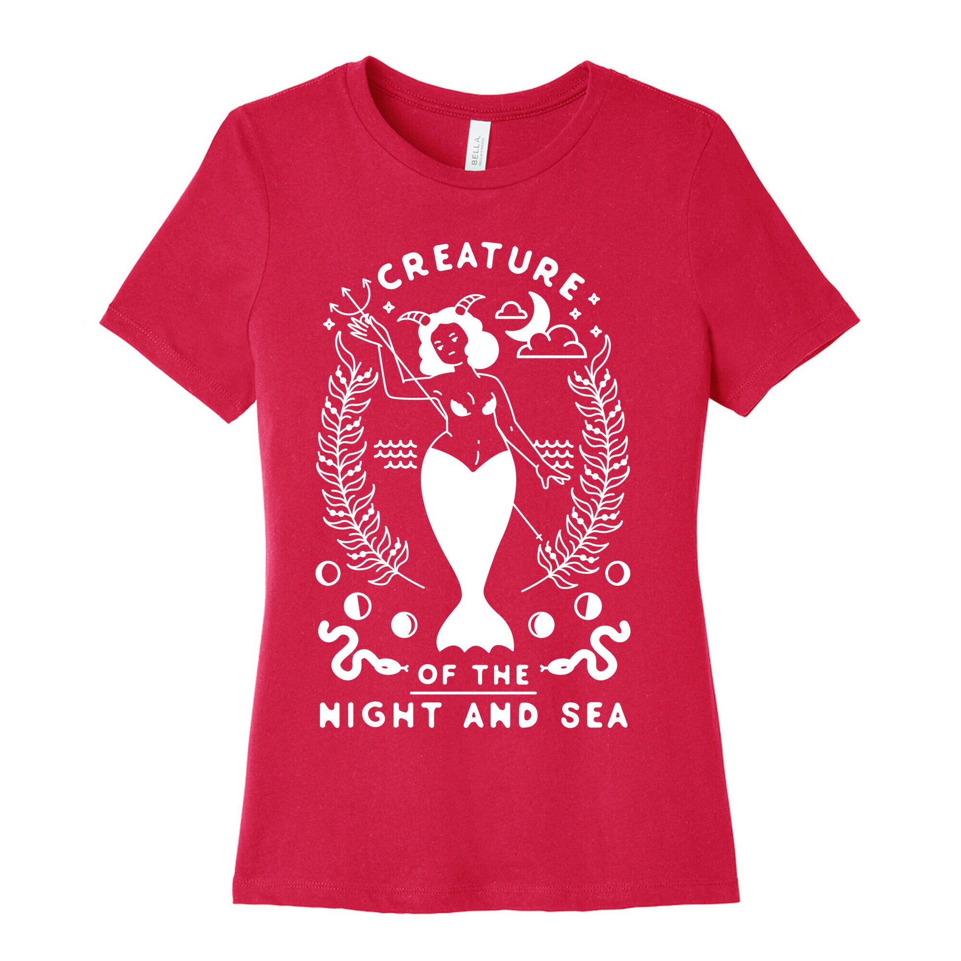 Creature of the Night and Sea Women's Cotton Tee