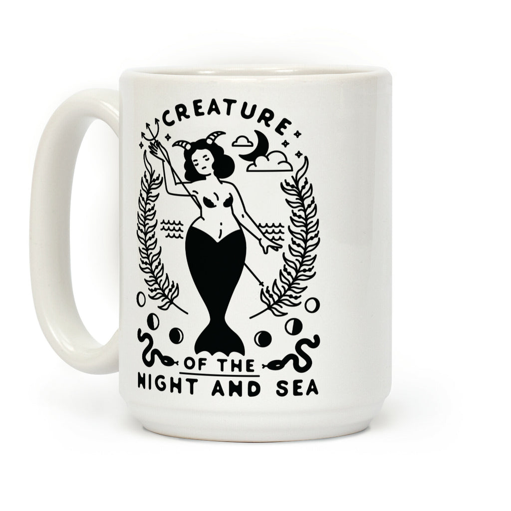 Creature of the Night and Sea Coffee Mug