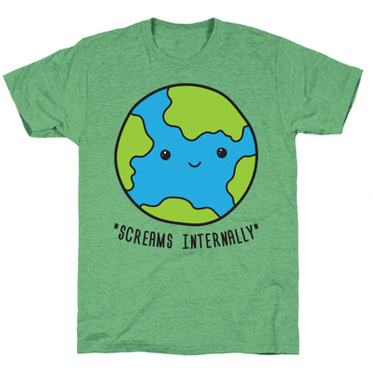 Earth Screams Internally Unisex Triblend Tee