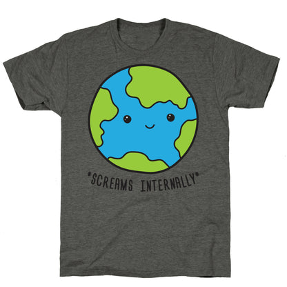 Earth Screams Internally Unisex Triblend Tee