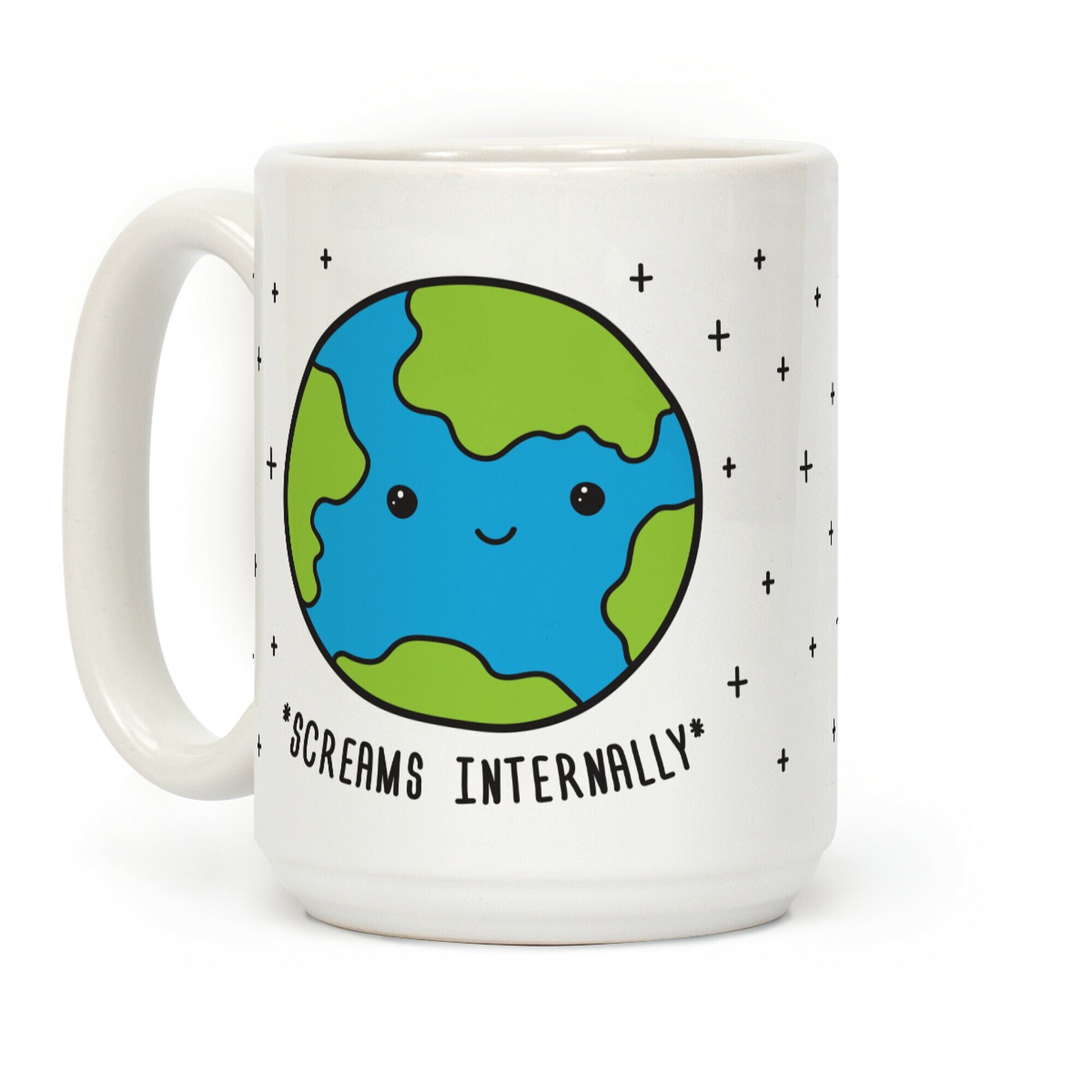 Earth Screams Internally Coffee Mug