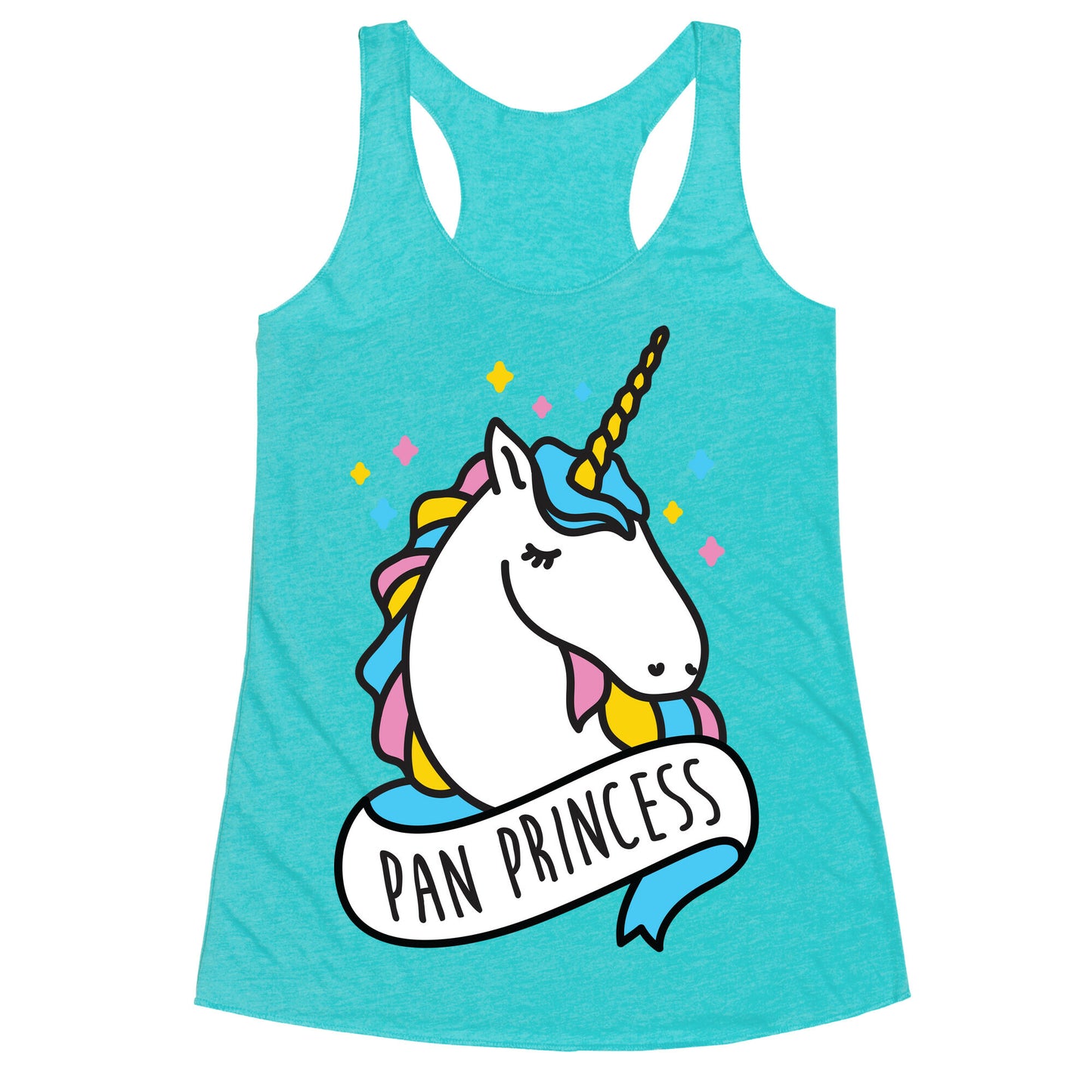 Pan Princess Unicorn Racerback Tank