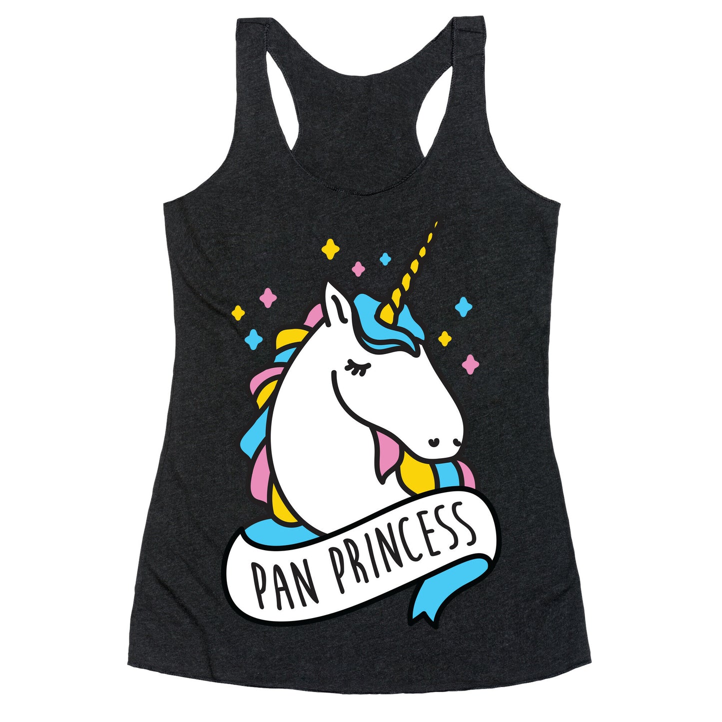 Pan Princess Unicorn Racerback Tank