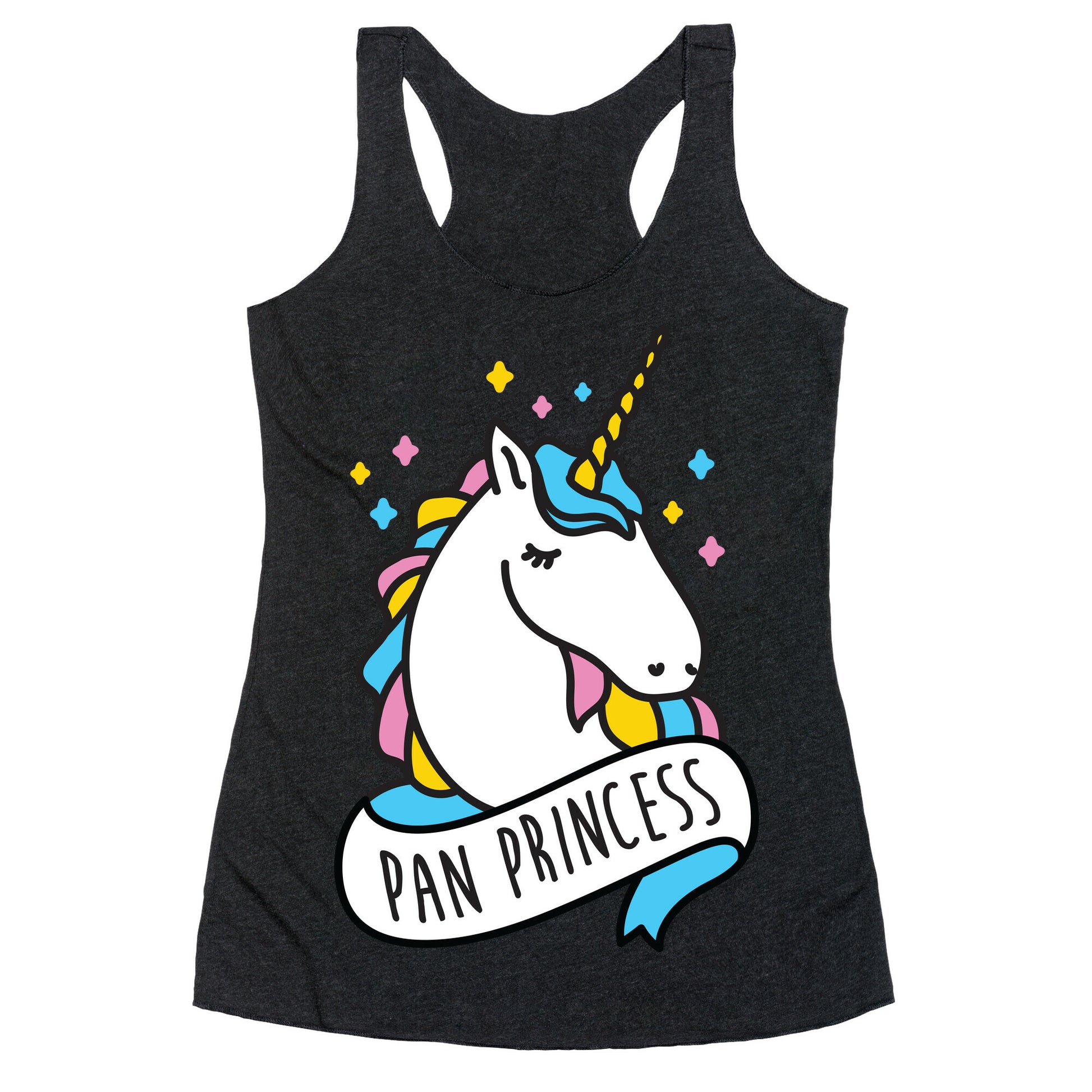 Pan Princess Unicorn Racerback Tank