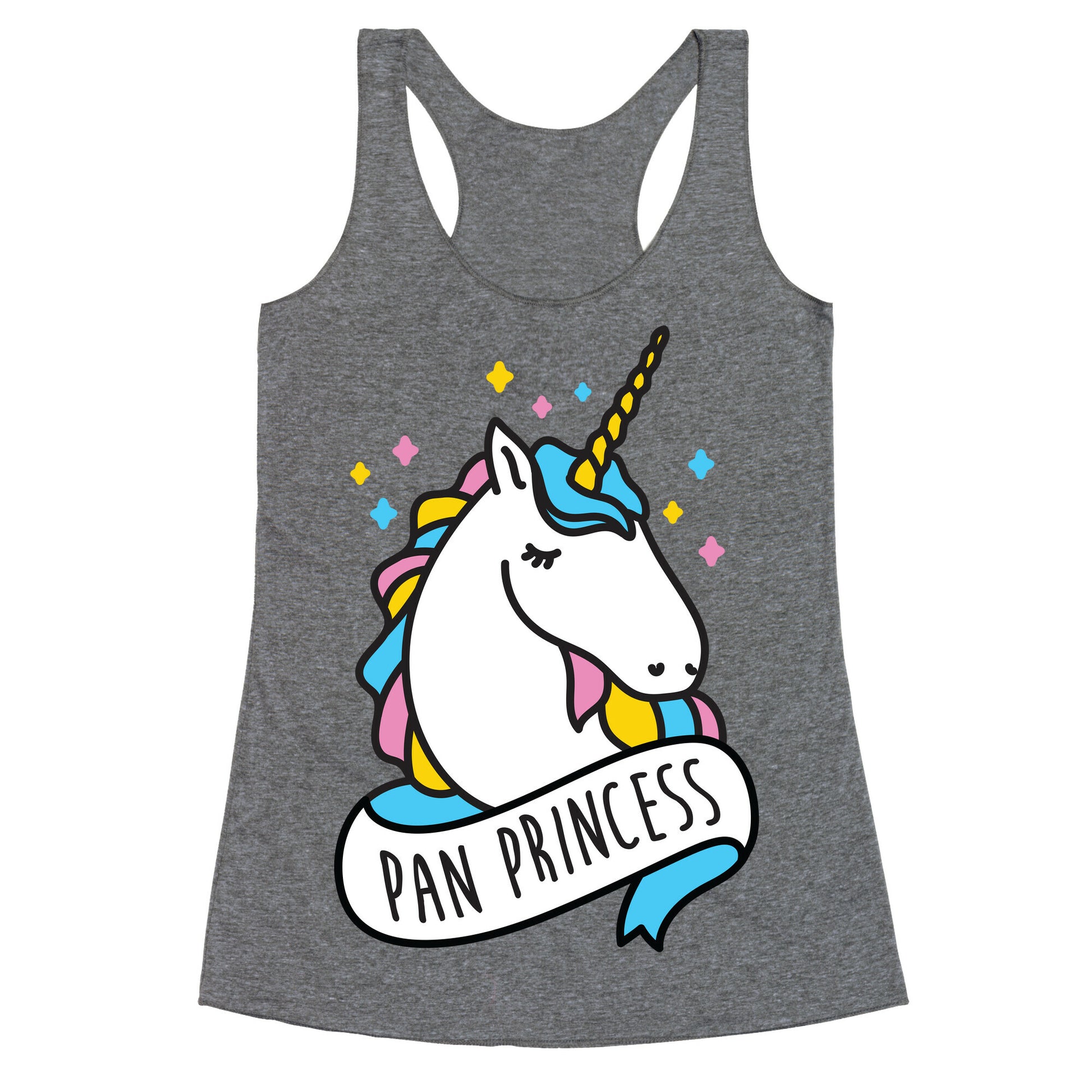 Pan Princess Unicorn Racerback Tank