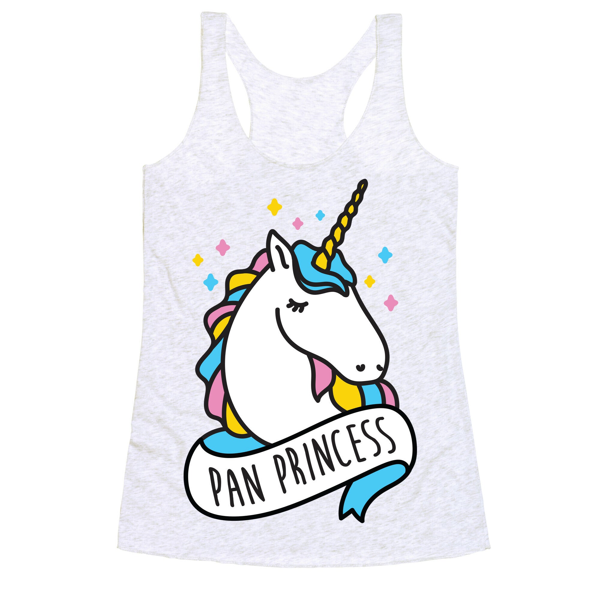 Pan Princess Unicorn Racerback Tank