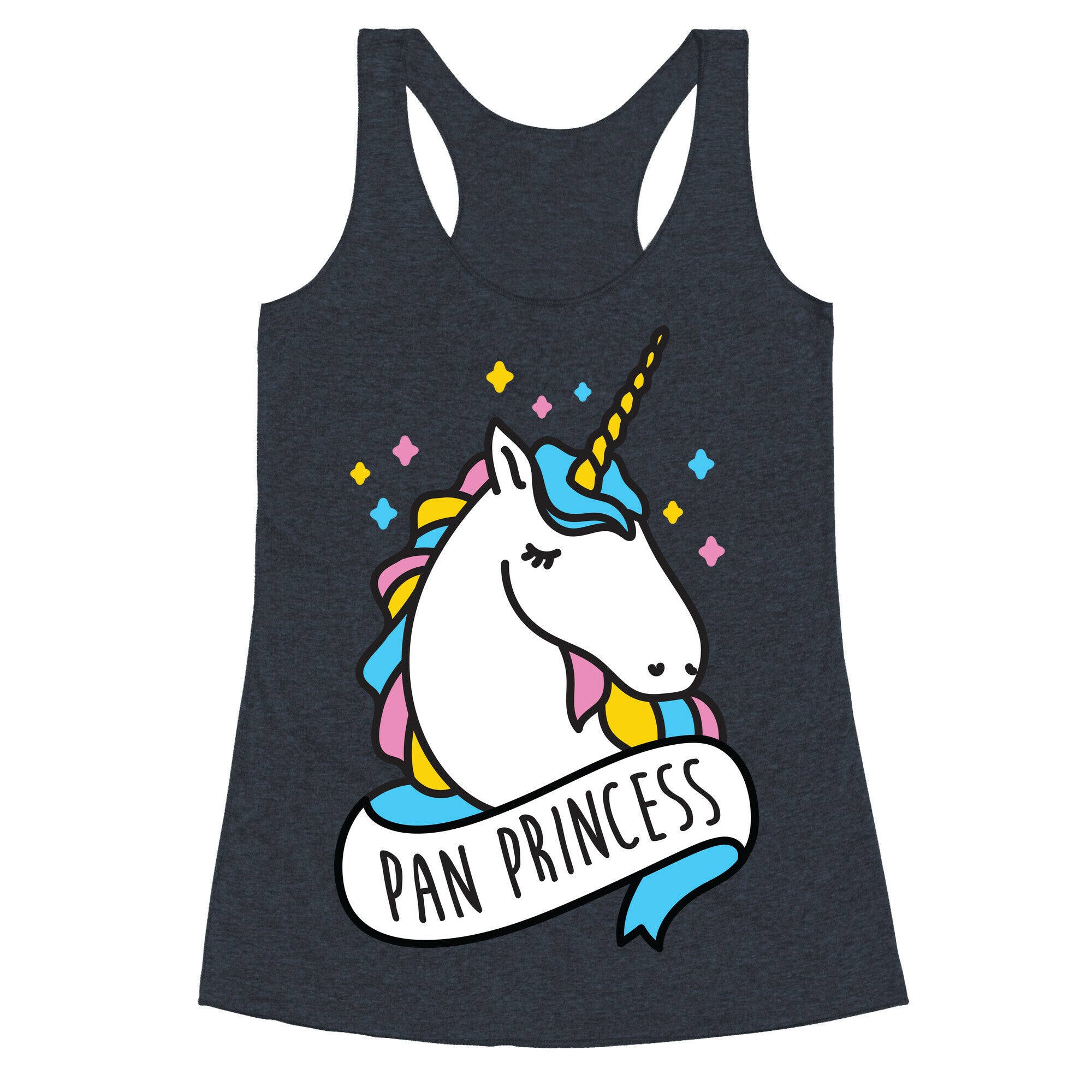 Pan Princess Unicorn Racerback Tank