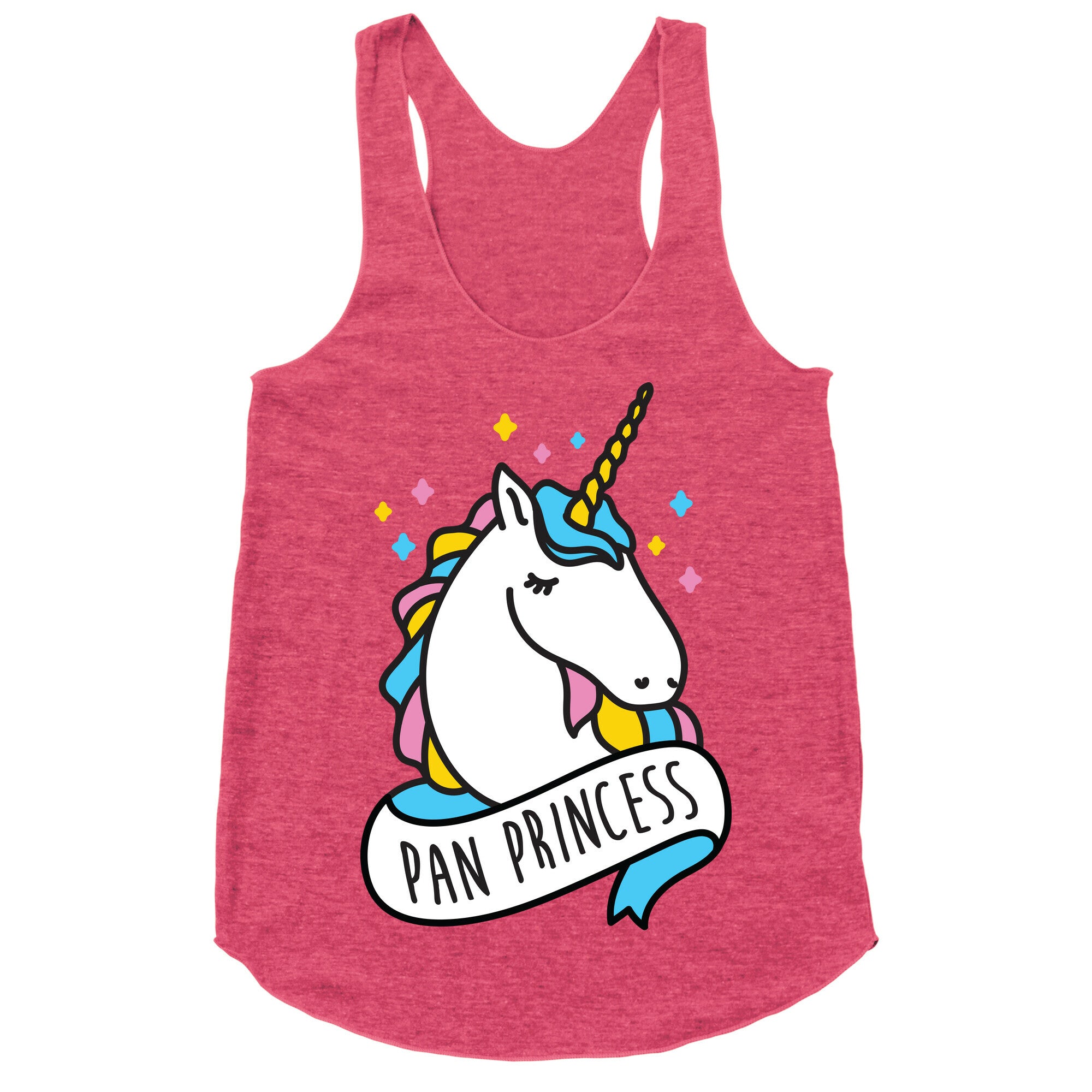 Pan Princess Unicorn Racerback Tank
