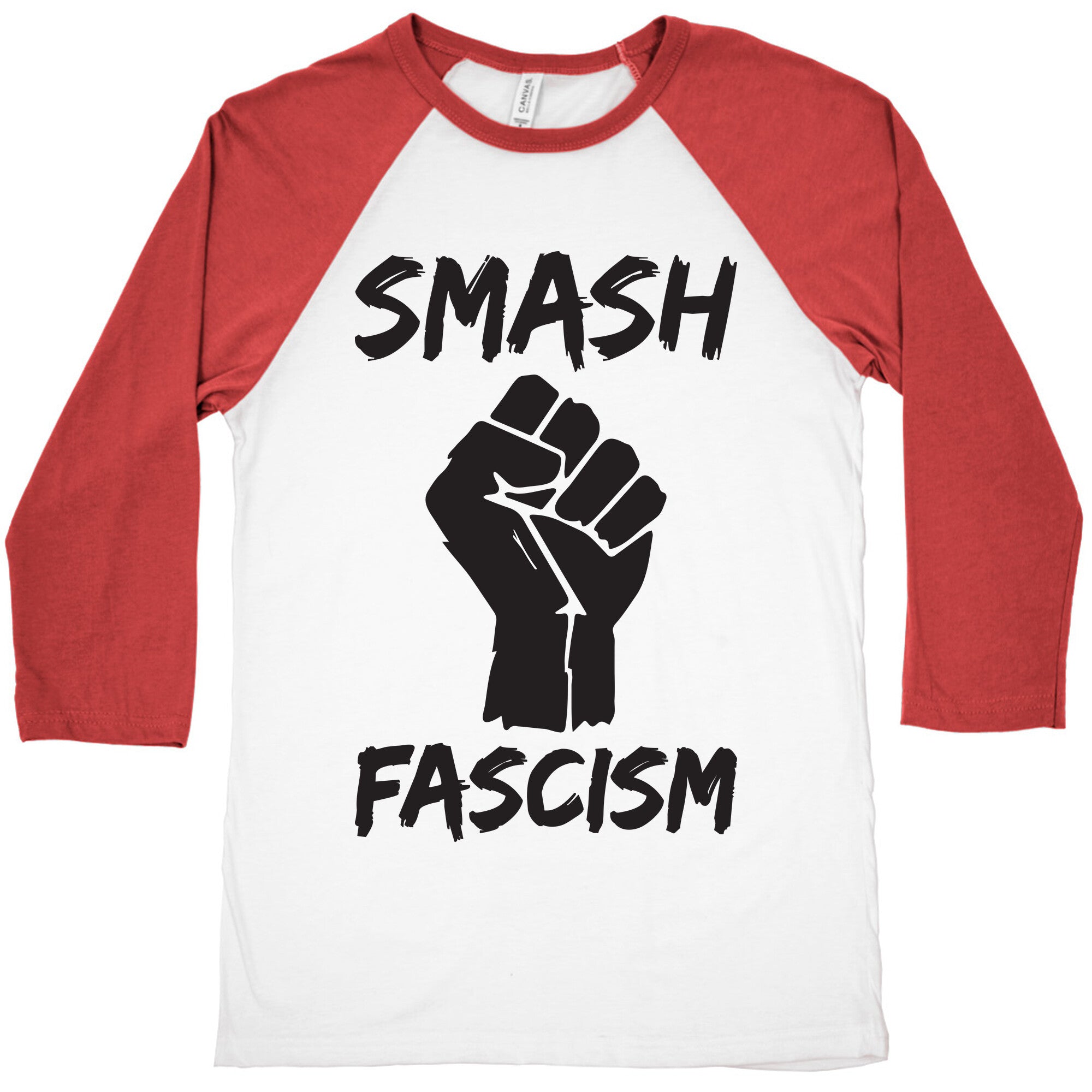 Smash Fascism Baseball Tee