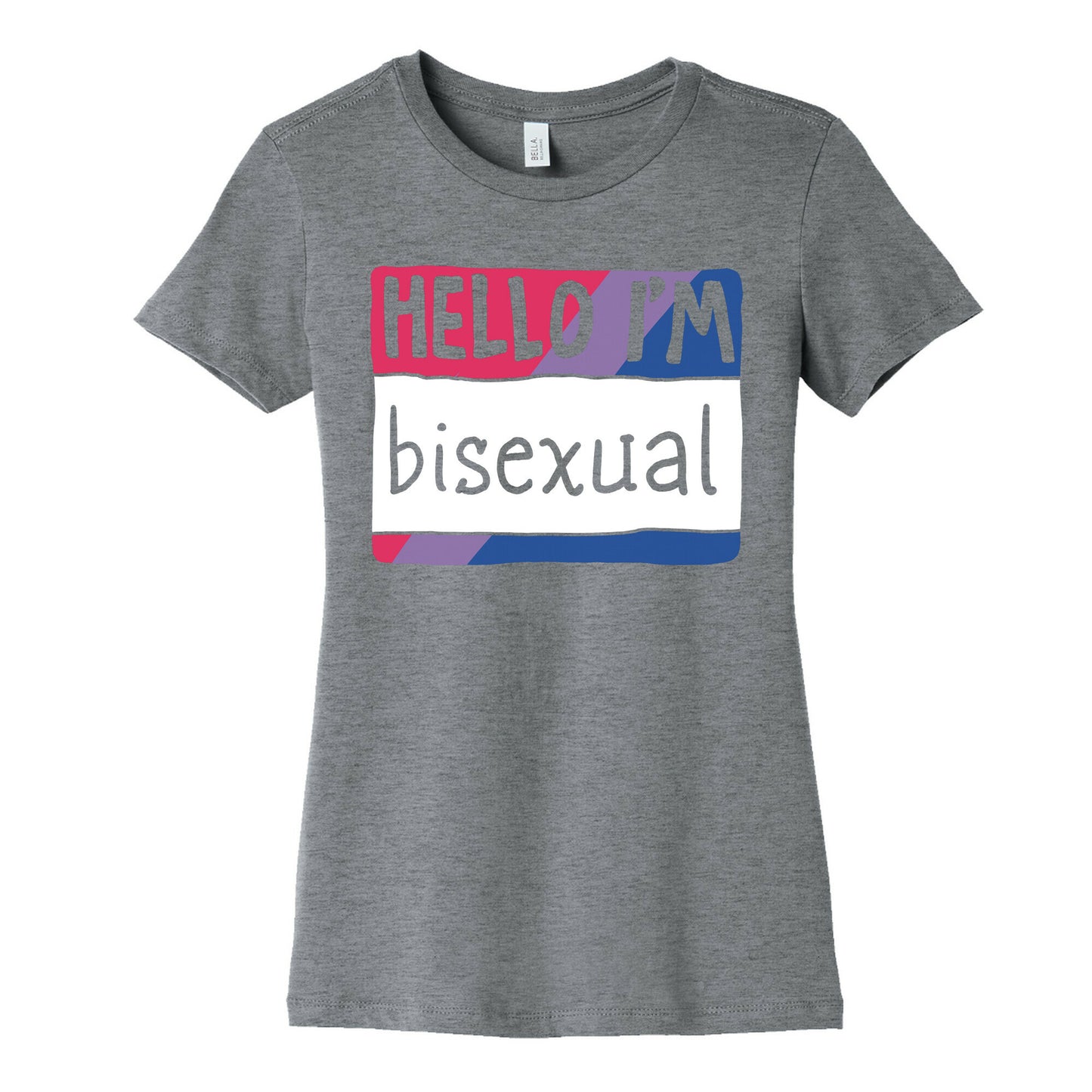 Hello I'm Bisexual Women's Cotton Tee