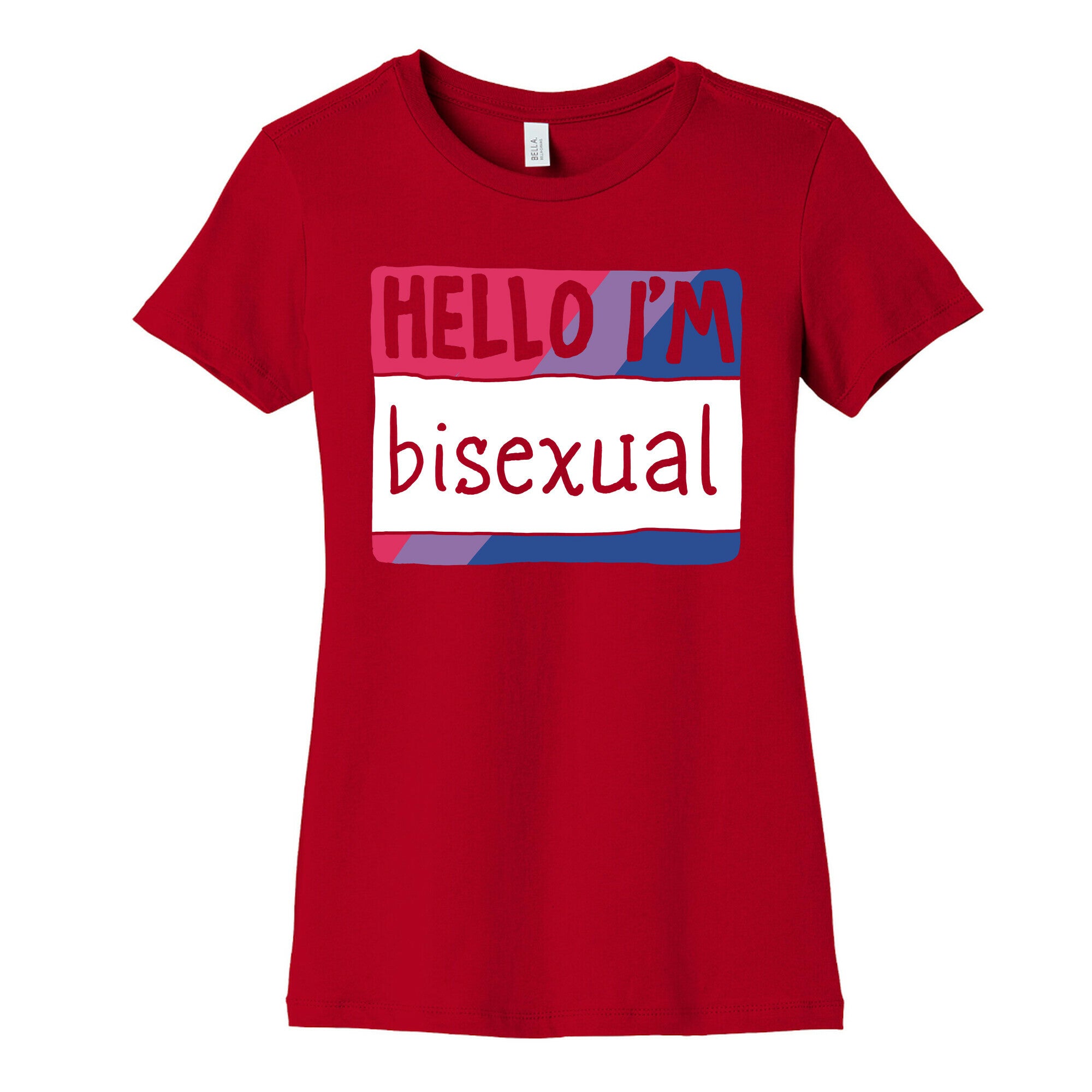 Hello I'm Bisexual Women's Cotton Tee