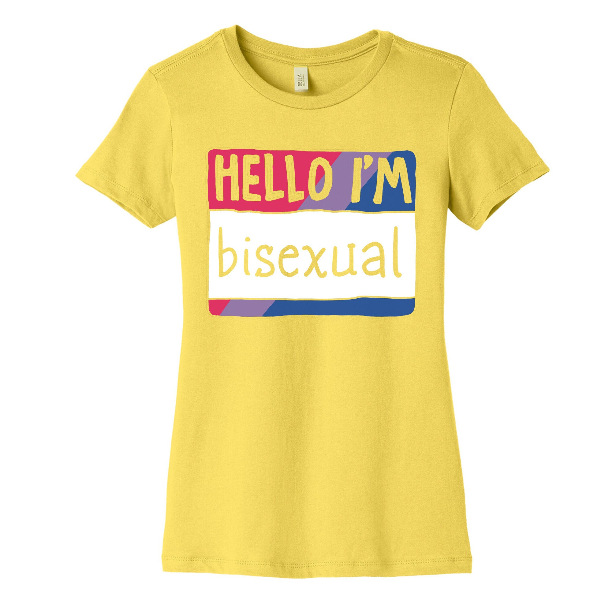 Hello I'm Bisexual Women's Cotton Tee