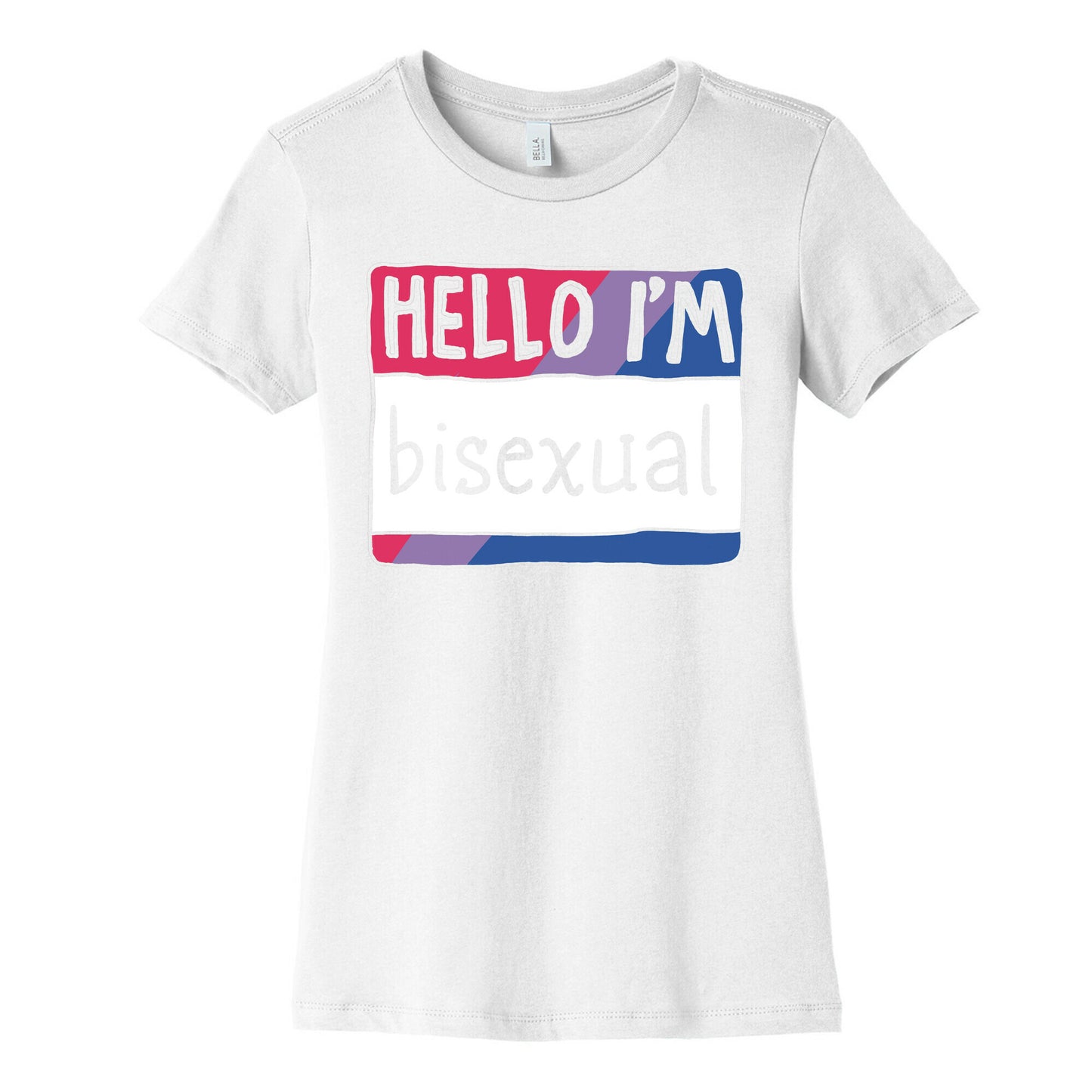 Hello I'm Bisexual Women's Cotton Tee