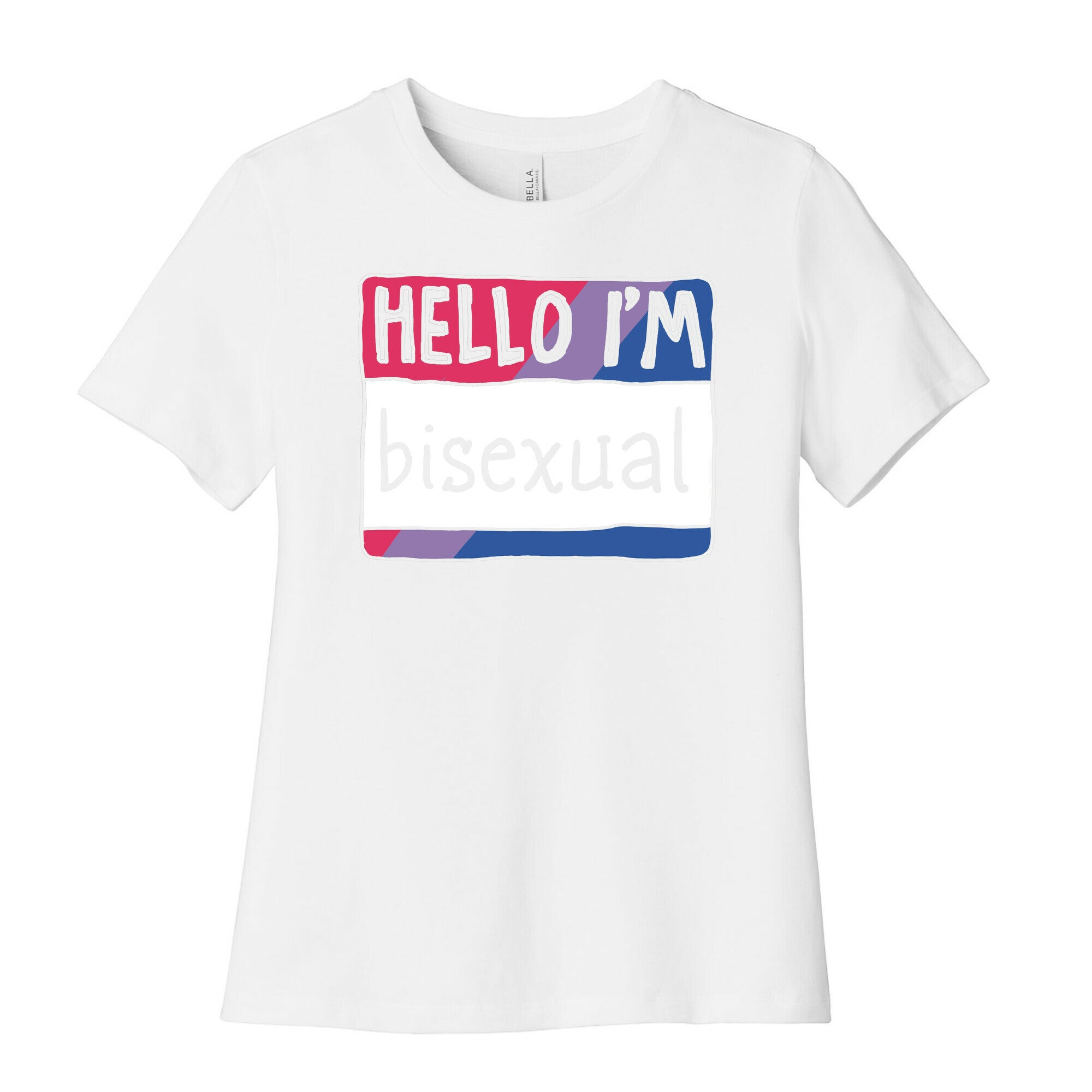 Hello I'm Bisexual Women's Cotton Tee