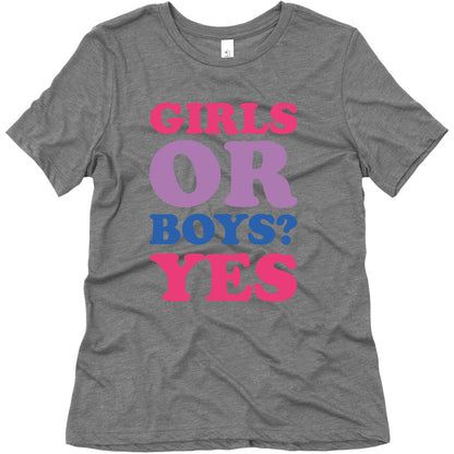 Girls Or Boys? Yes Women's Triblend Tee