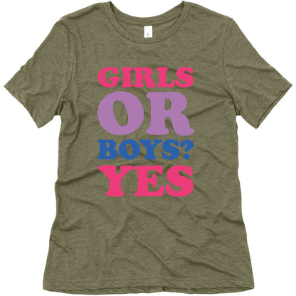 Girls Or Boys? Yes Women's Triblend Tee