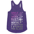 While You Were Busy Experiencing Sexual Attraction Racerback Tank
