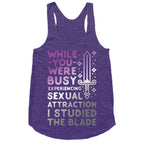 While You Were Busy Experiencing Sexual Attraction Racerback Tank