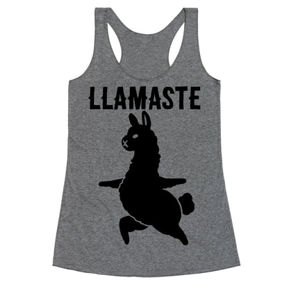 Llamaste Yoga Llama Racerback Tank
