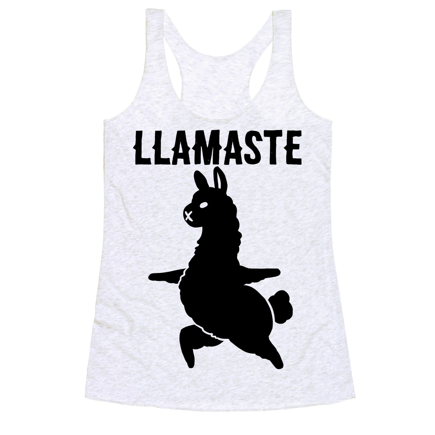 Llamaste Yoga Llama Racerback Tank
