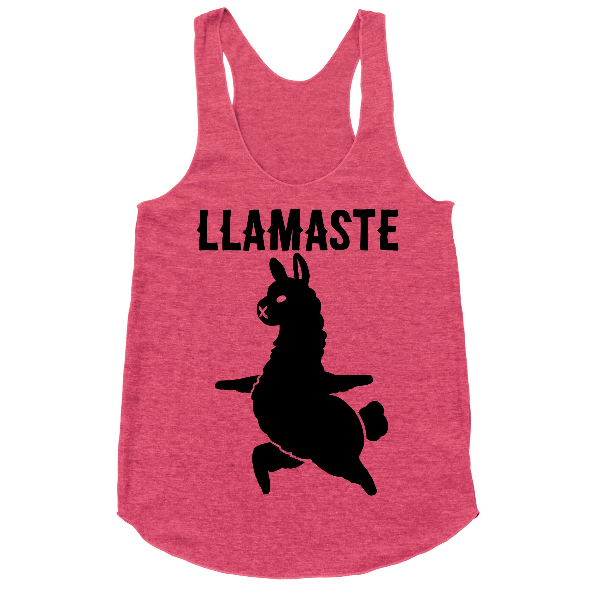 Llamaste Yoga Llama Racerback Tank