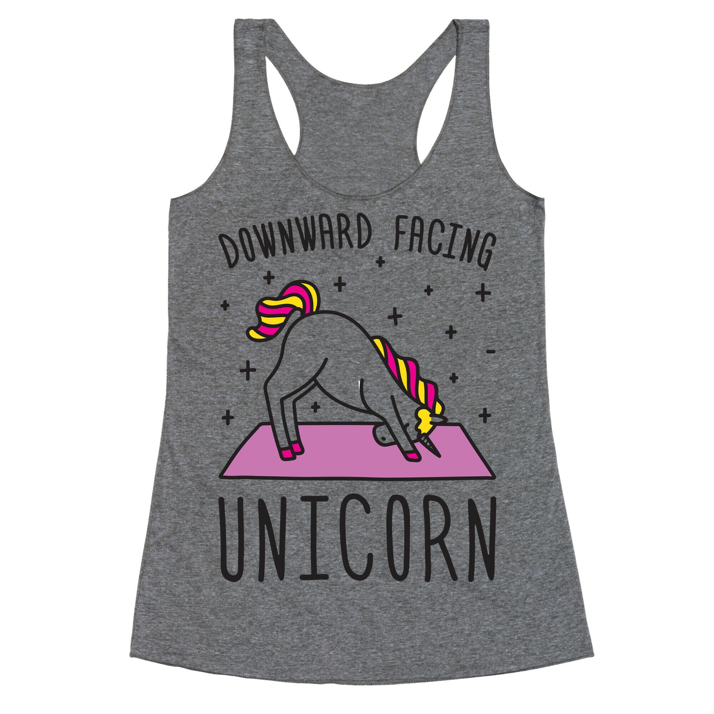 Downward Facing Unicorn Racerback Tank