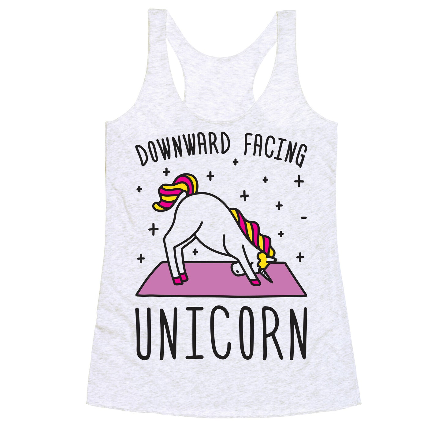 Downward Facing Unicorn Racerback Tank