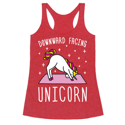 Downward Facing Unicorn Racerback Tank