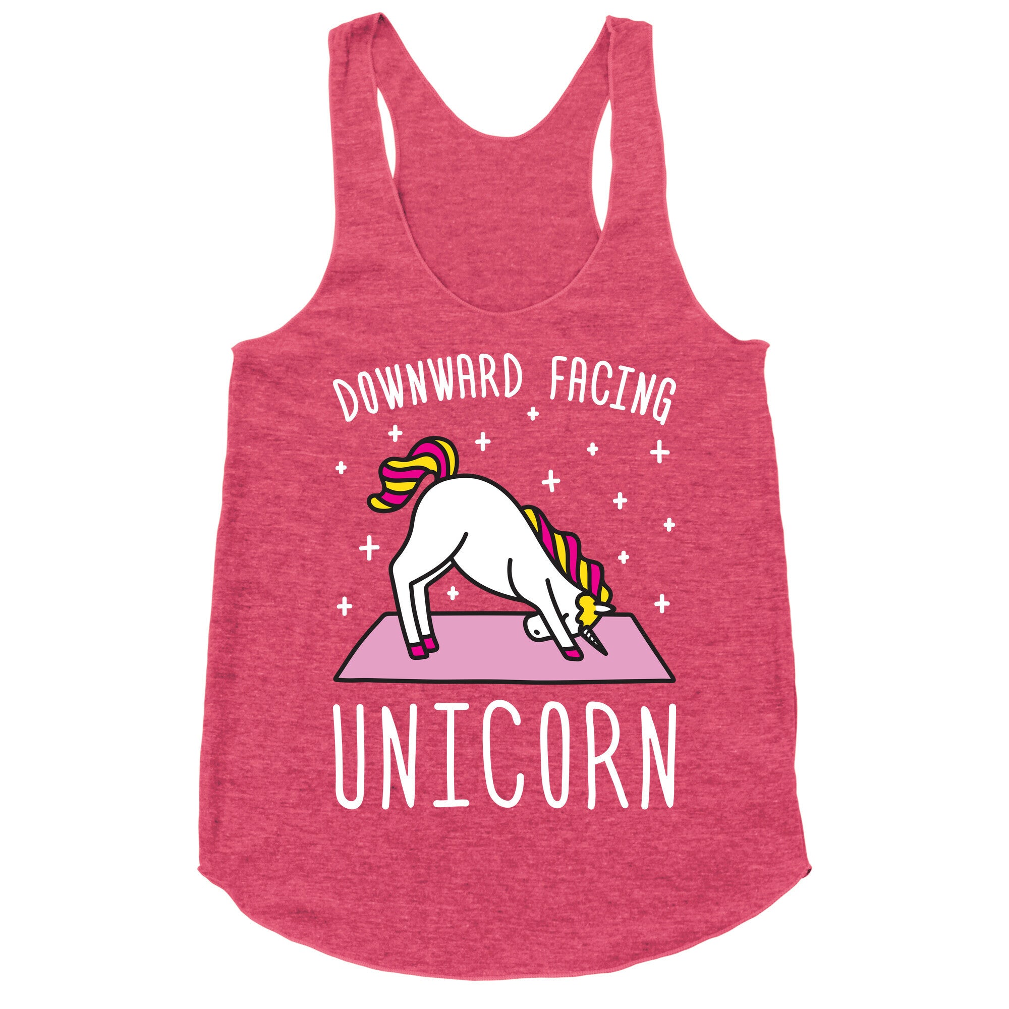 Downward Facing Unicorn Racerback Tank