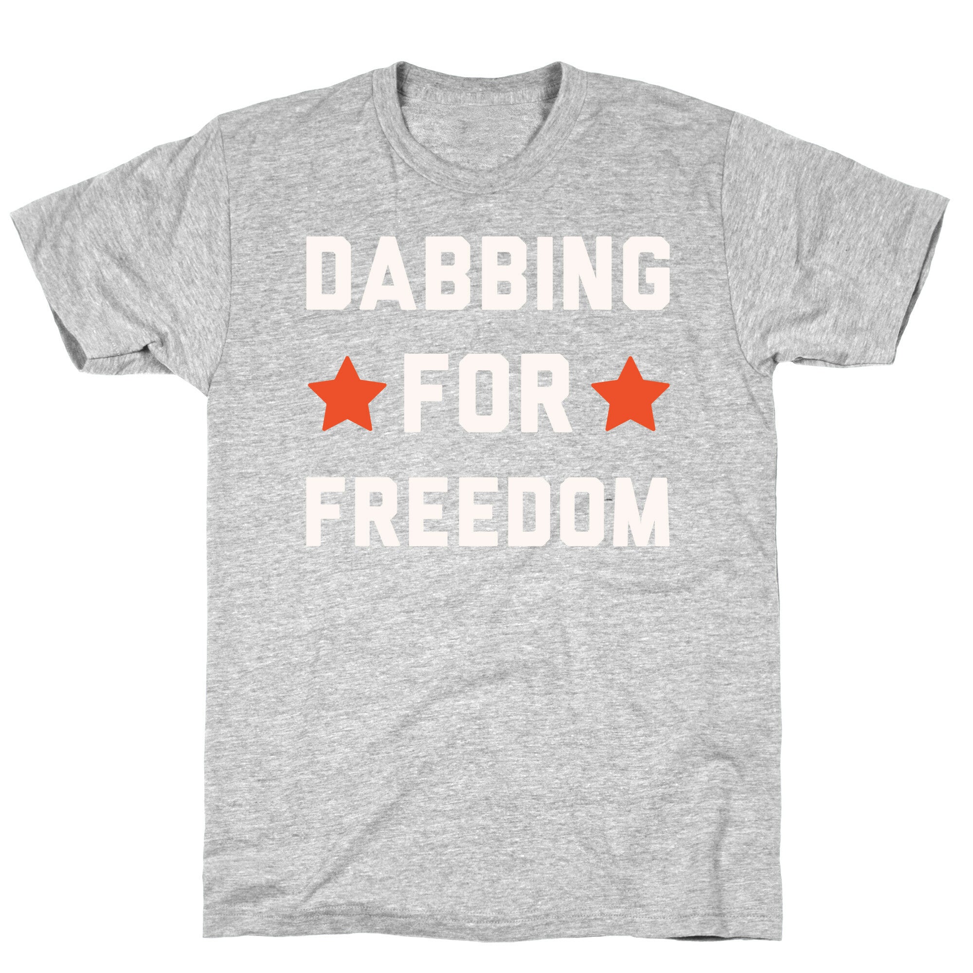 Dabbing For Freedom White Print T-Shirt