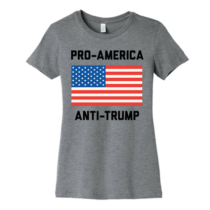 Pro-America Anti-Trump Women's Cotton Tee