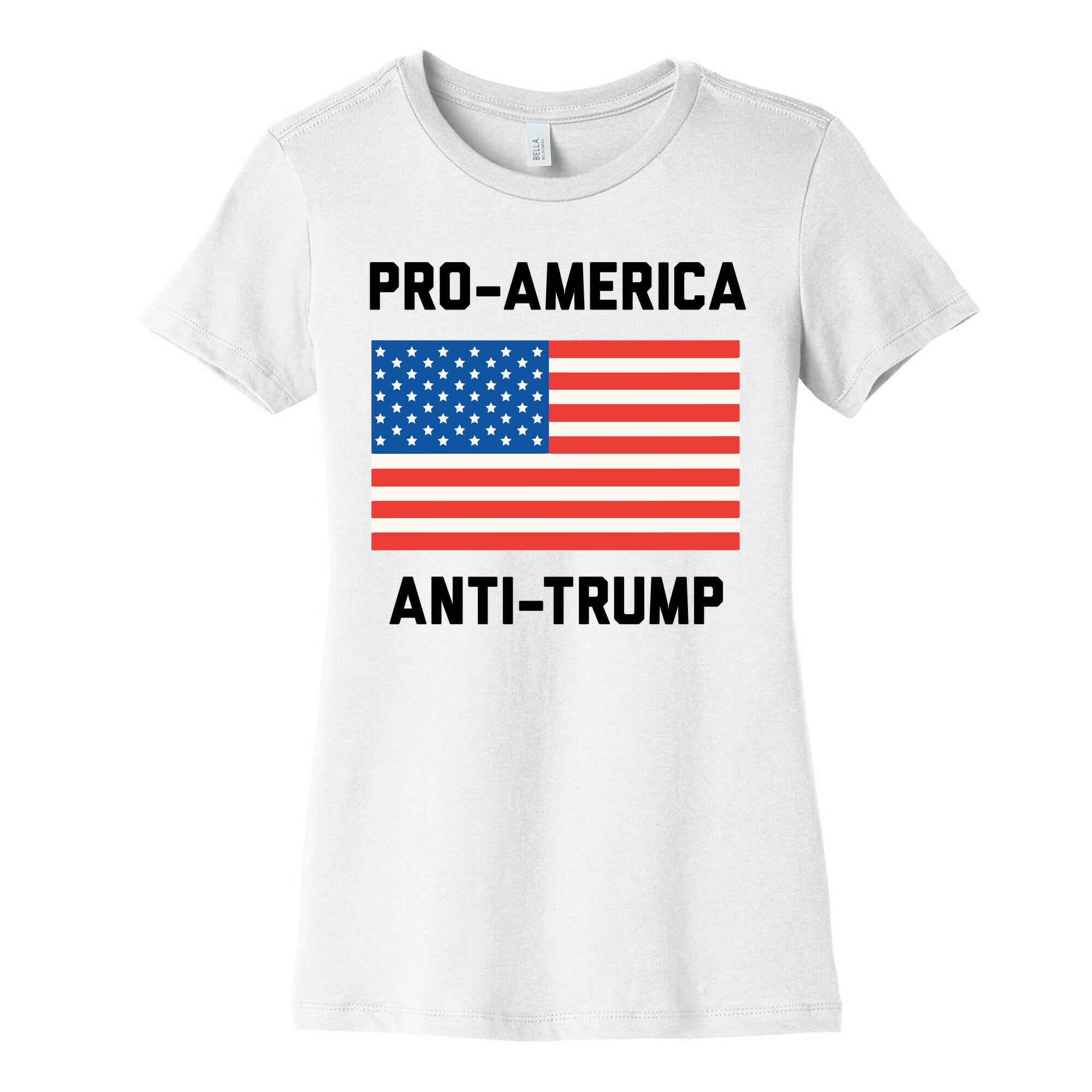 Pro-America Anti-Trump Women's Cotton Tee