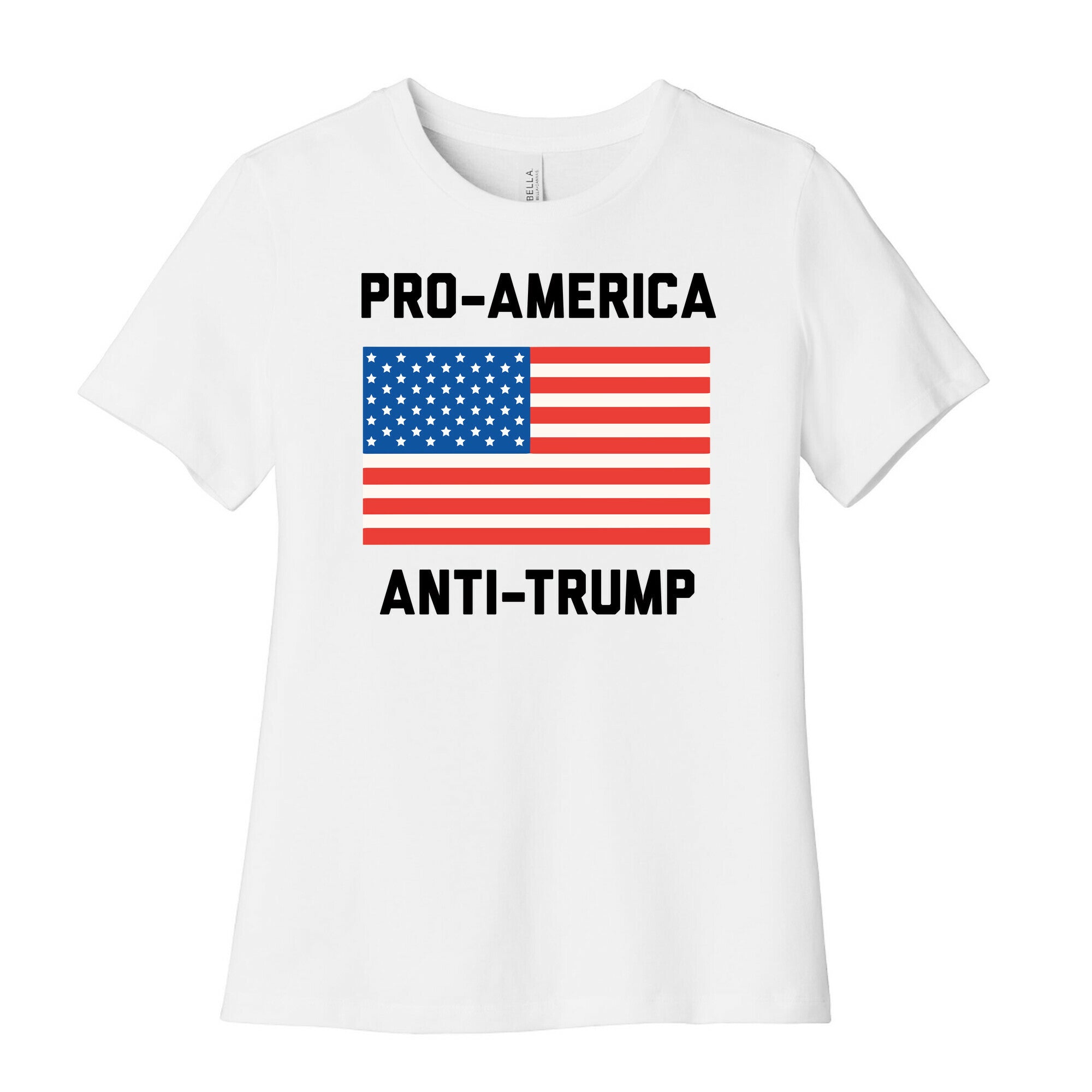 Pro-America Anti-Trump Women's Cotton Tee