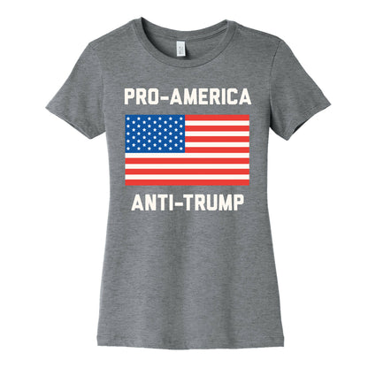 Pro-America Anti-Trump Women's Cotton Tee