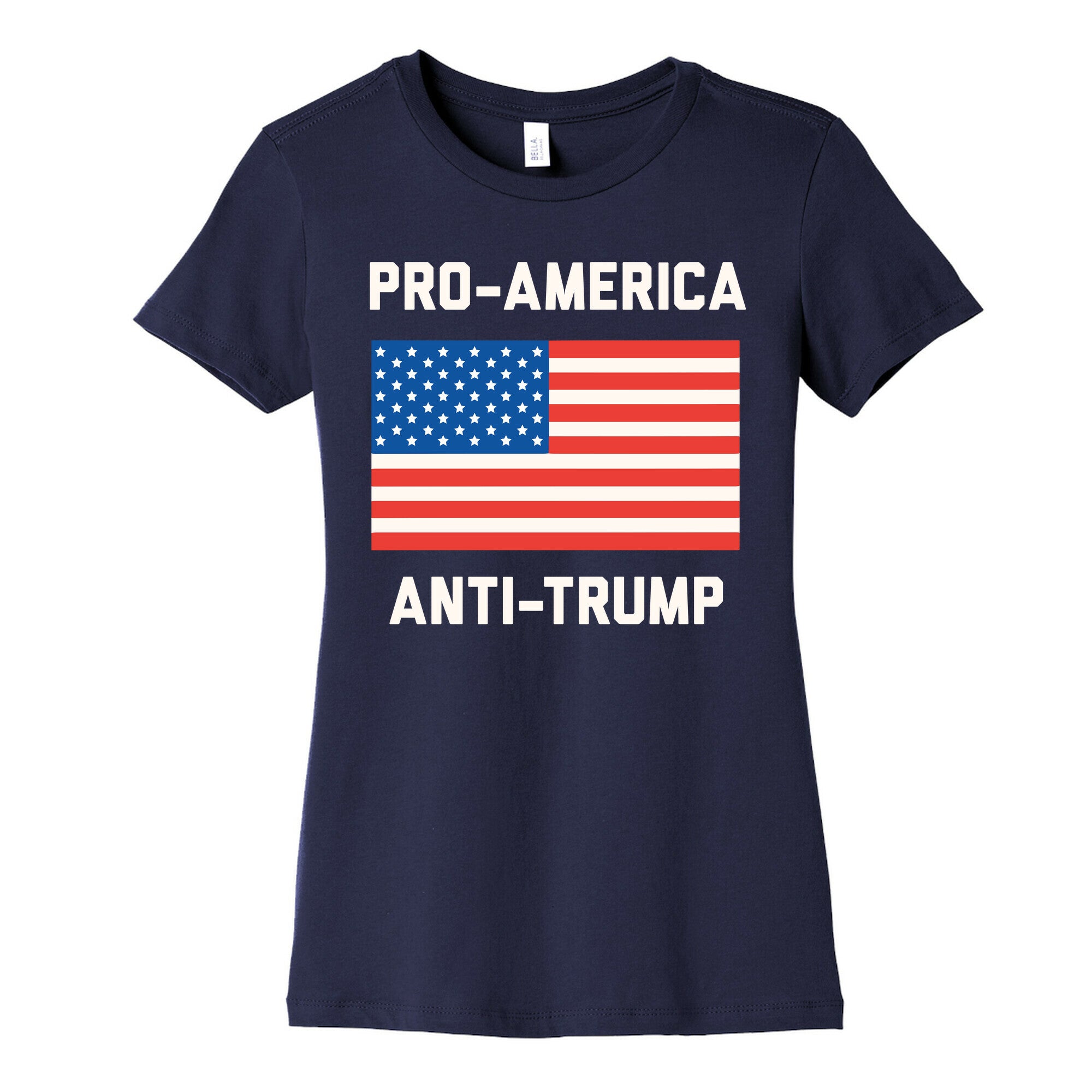 Pro-America Anti-Trump Women's Cotton Tee