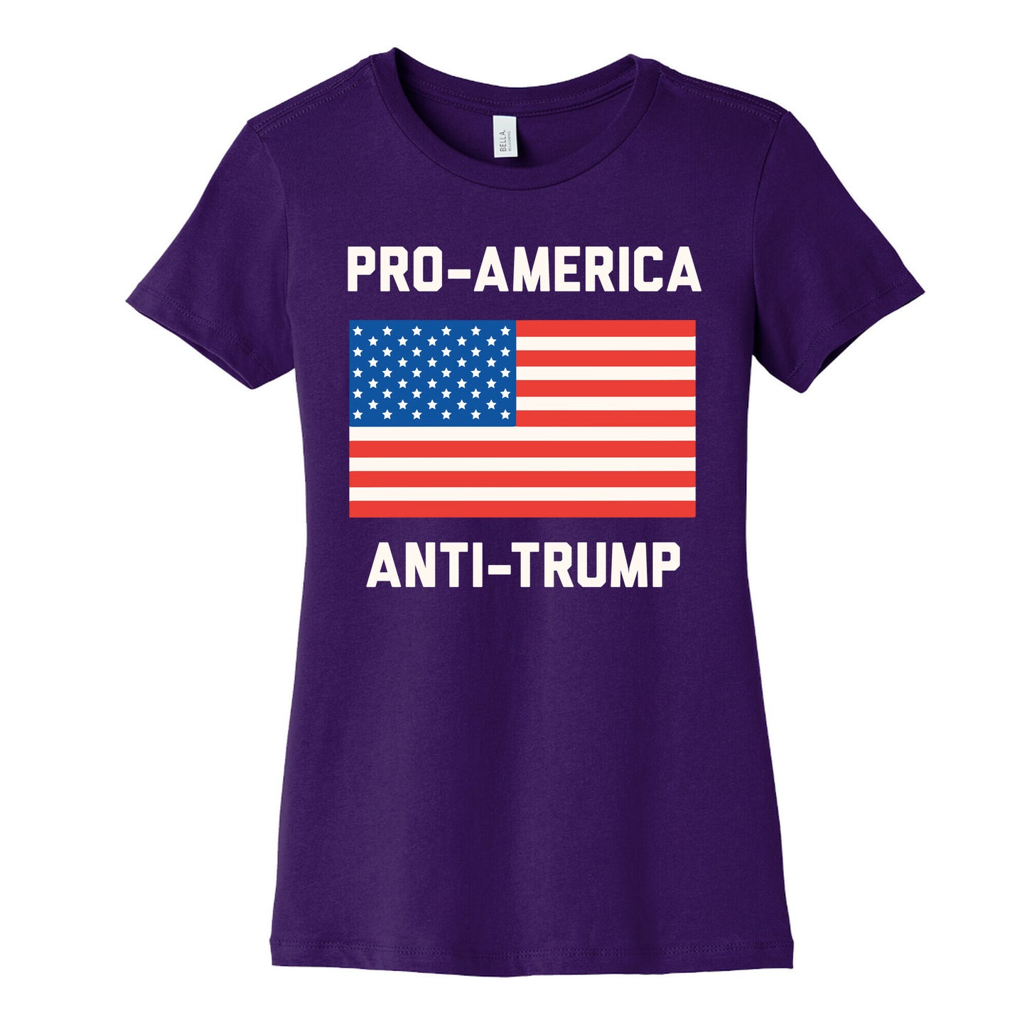 Pro-America Anti-Trump Women's Cotton Tee