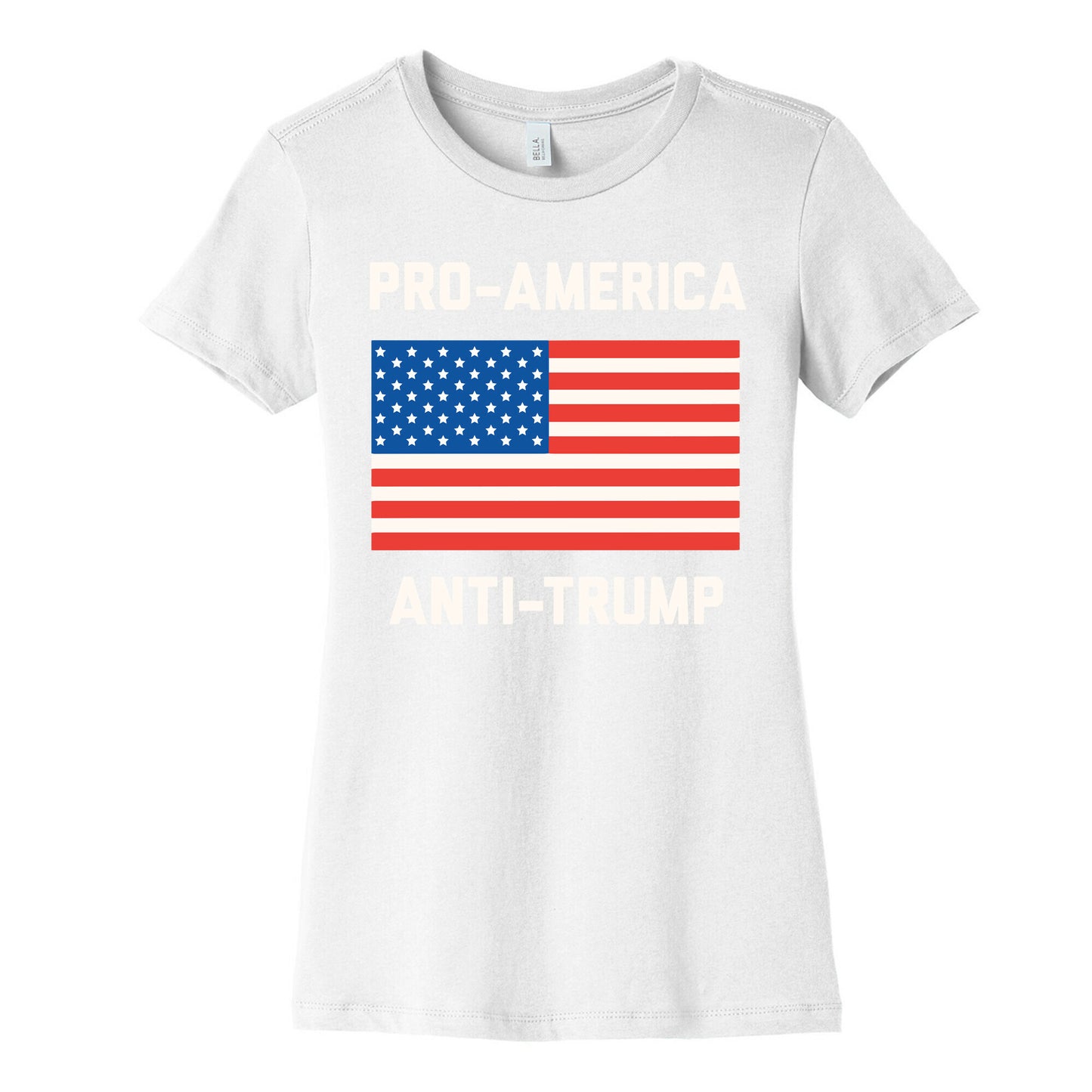 Pro-America Anti-Trump Women's Cotton Tee