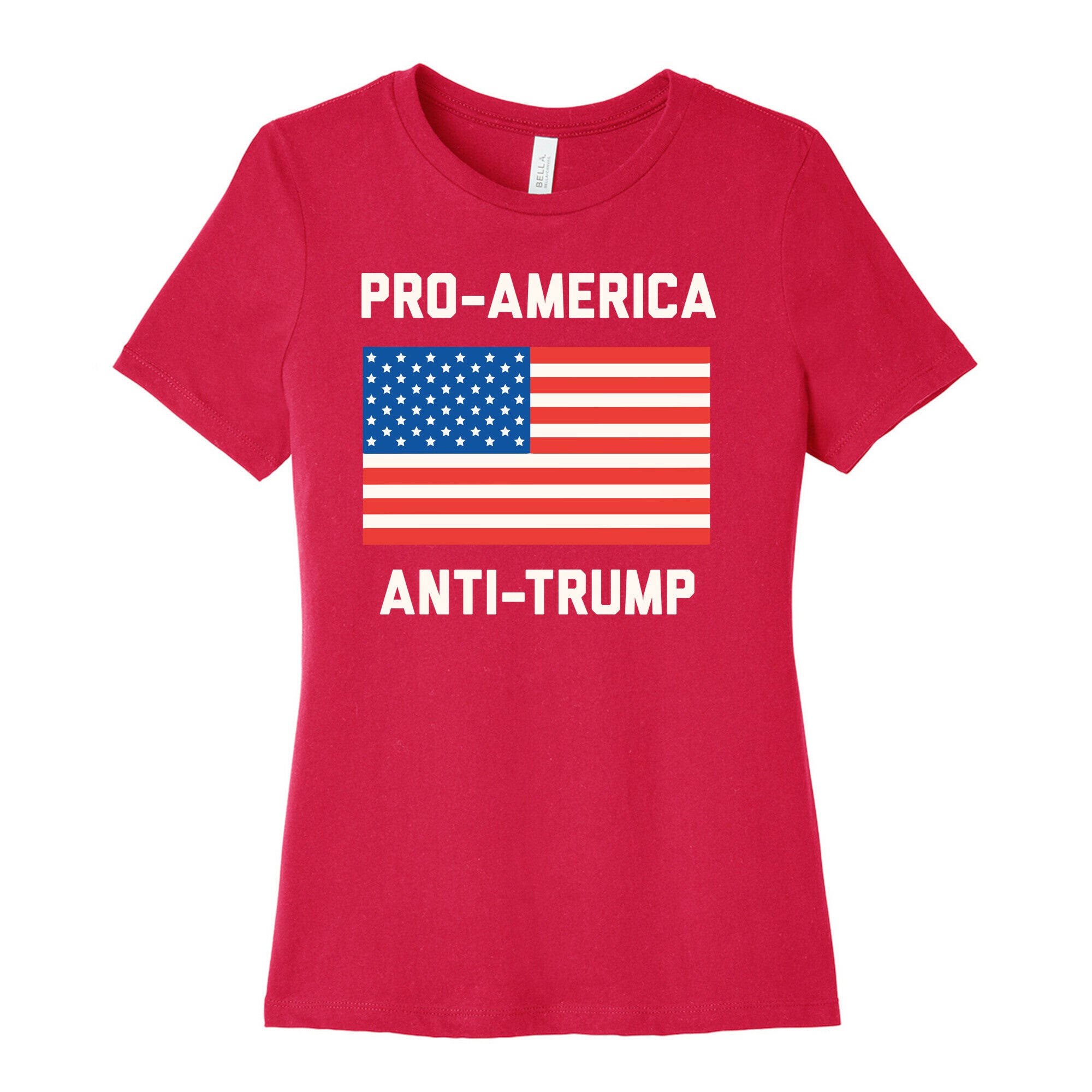 Pro-America Anti-Trump Women's Cotton Tee