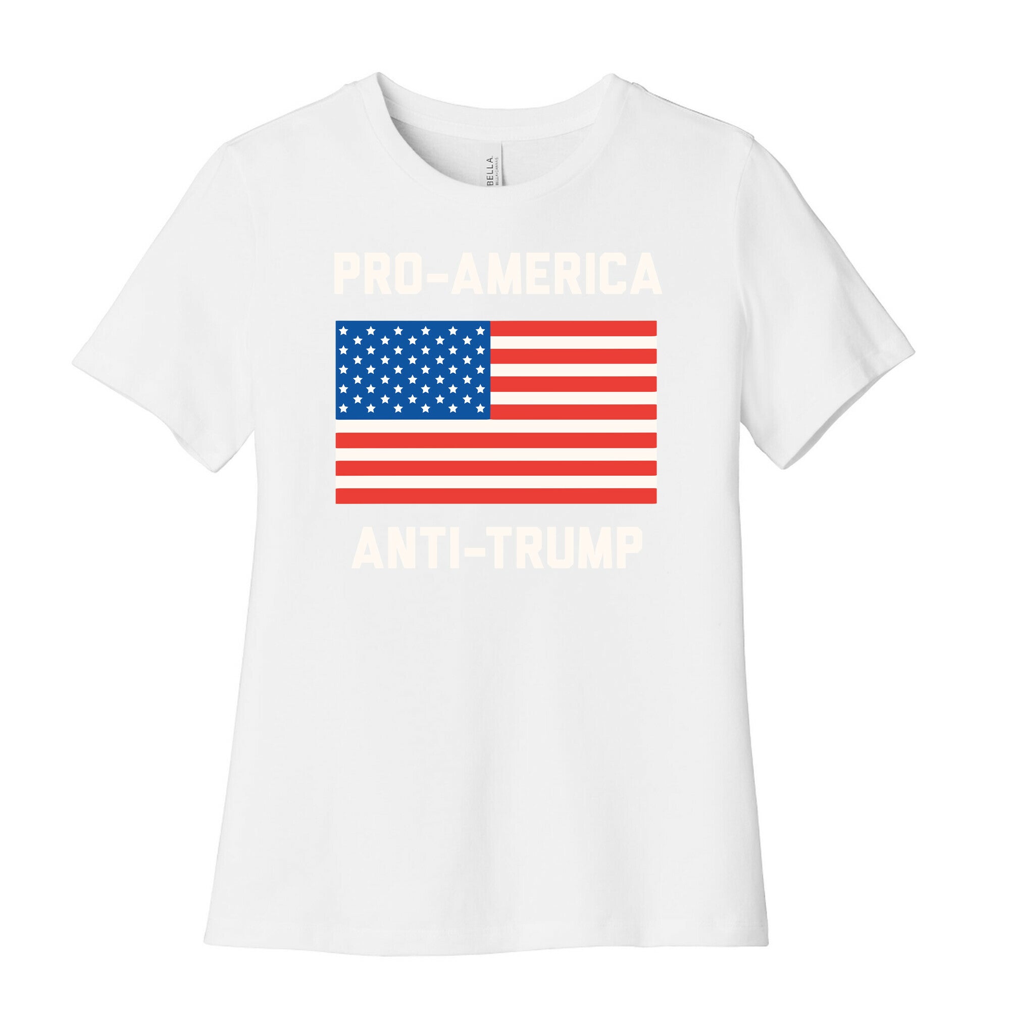 Pro-America Anti-Trump Women's Cotton Tee