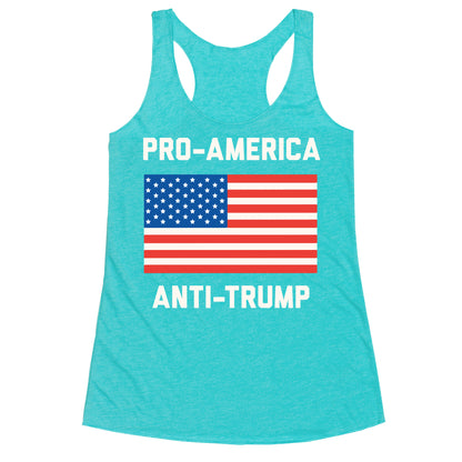 Pro-America Anti-Trump Racerback Tank