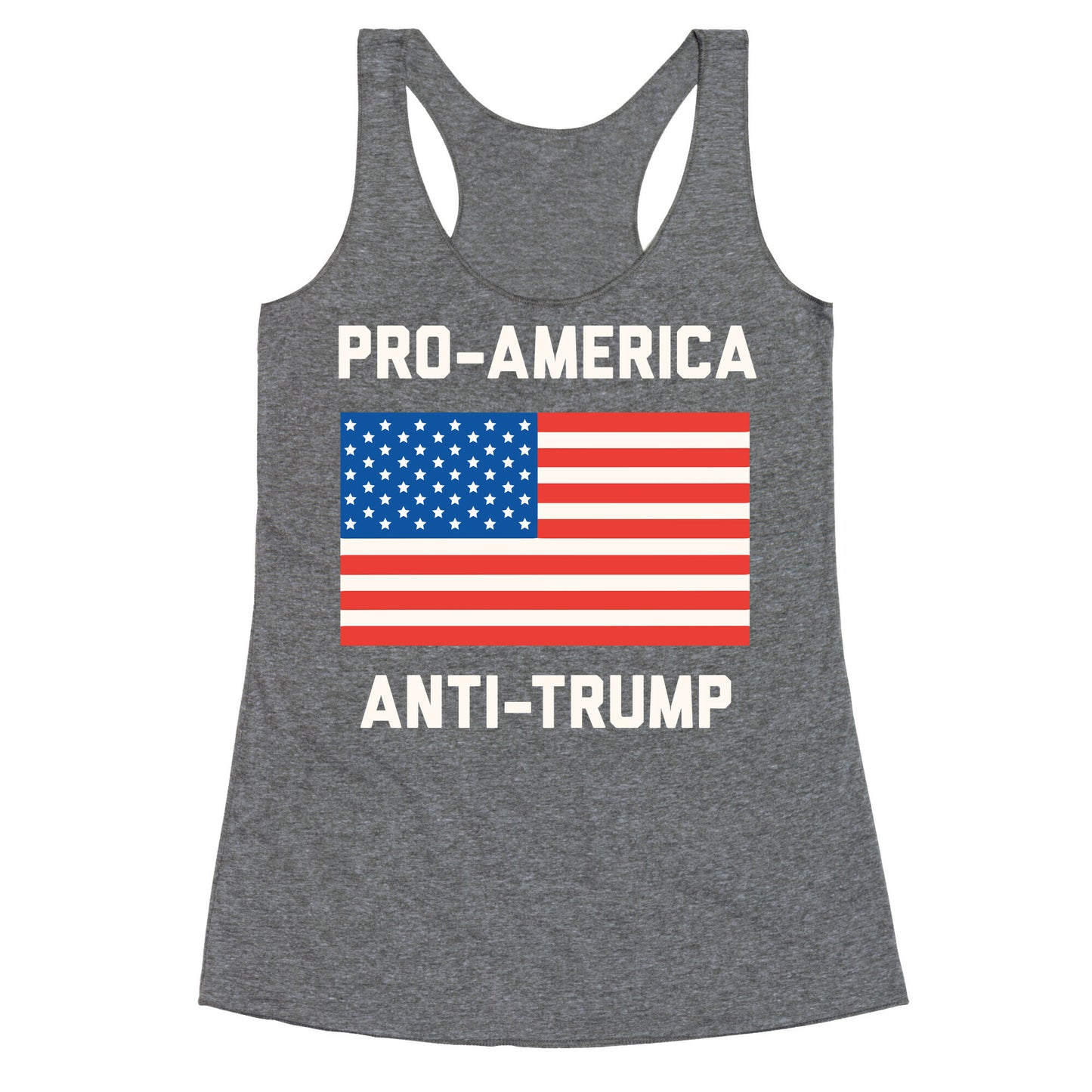 Pro-America Anti-Trump Racerback Tank