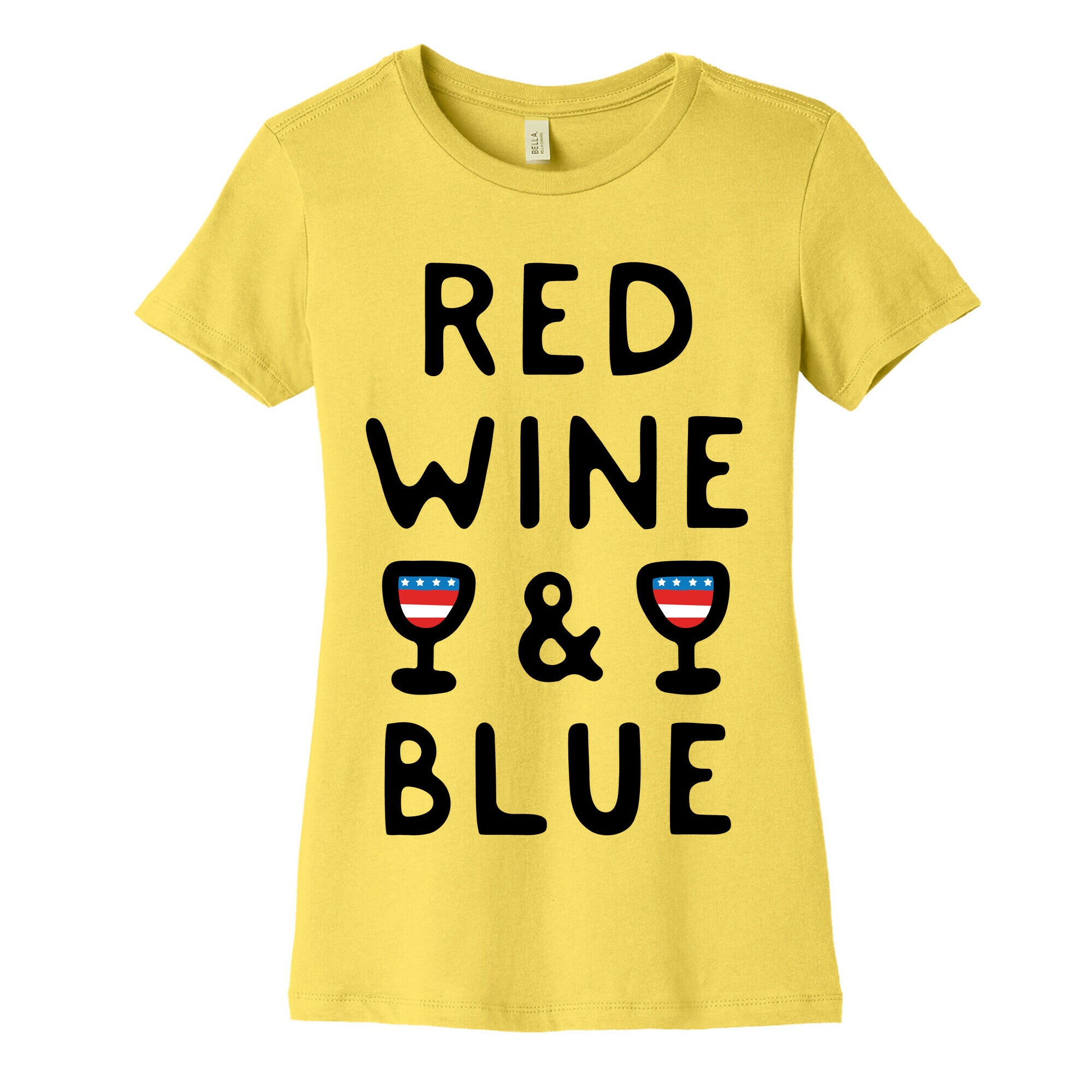 Red Wine And Blue Women's Cotton Tee