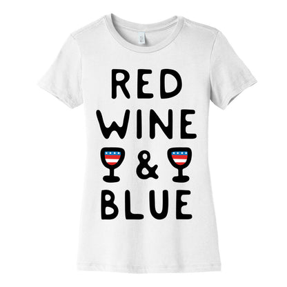 Red Wine And Blue Women's Cotton Tee