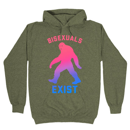 Bisexuals Exist Sasquatch Hoodie