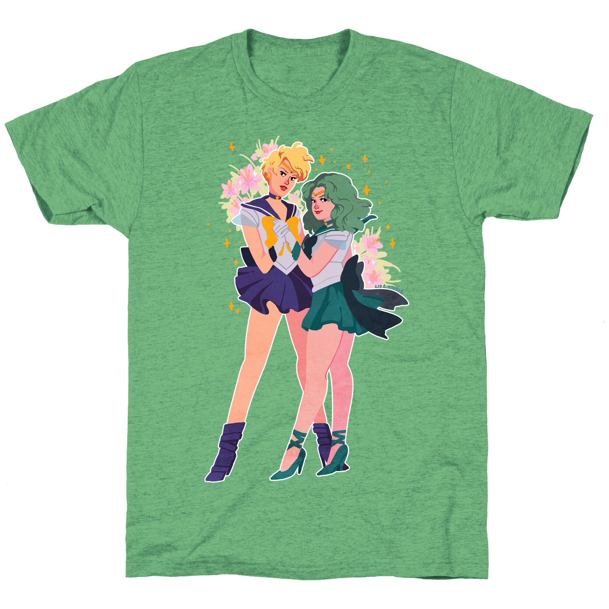 Sailor Neptune & Sailor Uranus Unisex Triblend Tee