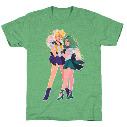 Sailor Neptune & Sailor Uranus Unisex Triblend Tee