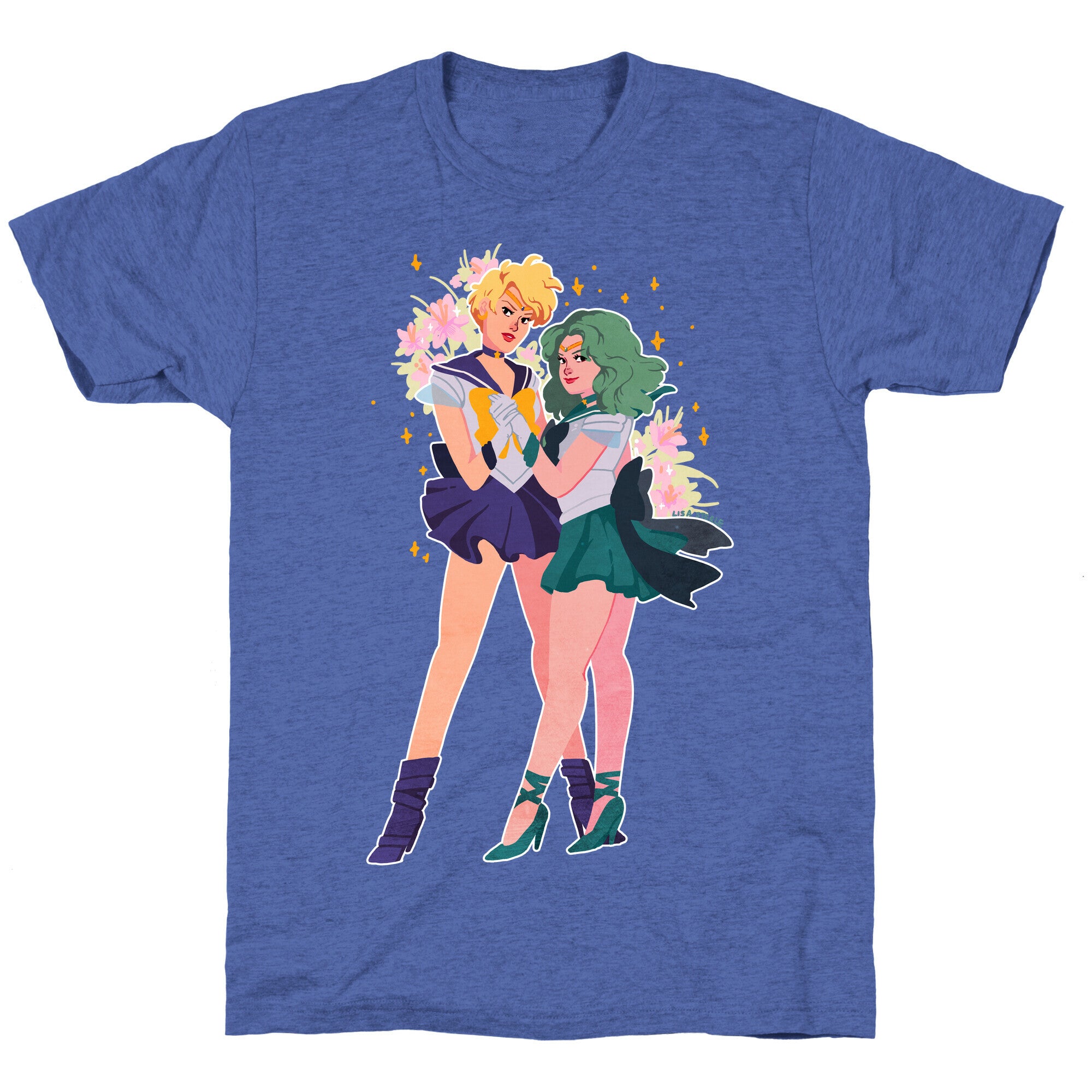 Sailor Neptune & Sailor Uranus Unisex Triblend Tee