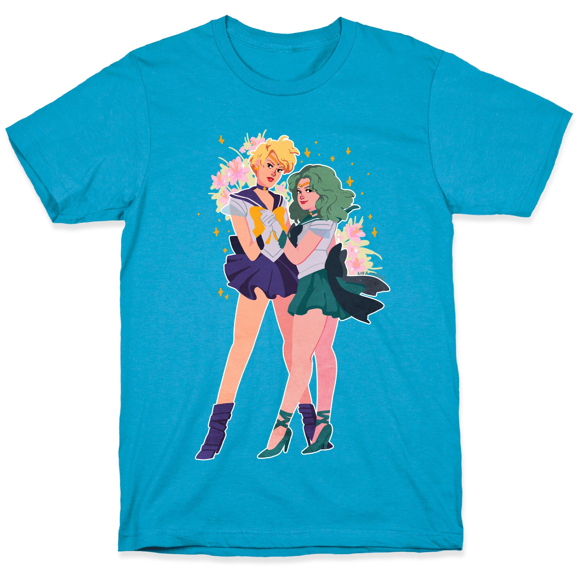 Sailor Neptune & Sailor Uranus Unisex Triblend Tee