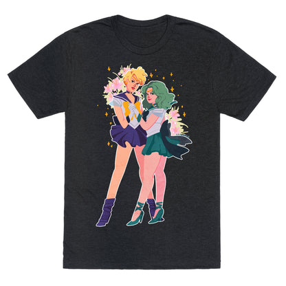 Sailor Neptune & Sailor Uranus Unisex Triblend Tee